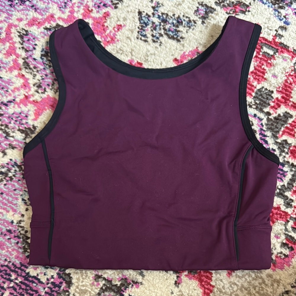 Wander Purple Fitted Sleeveless Tank Top